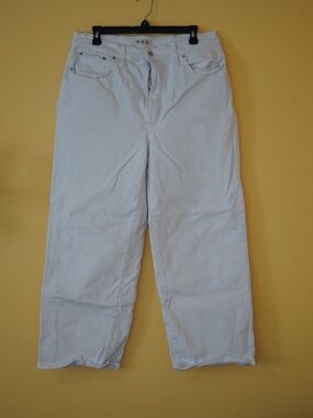 Madewell White Straight-Leg Jeans